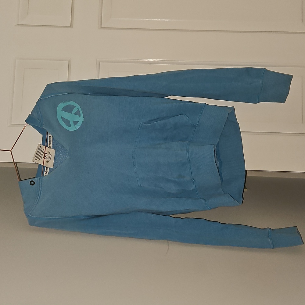 Blue Victoria's Secret PINK Hooded Pullover